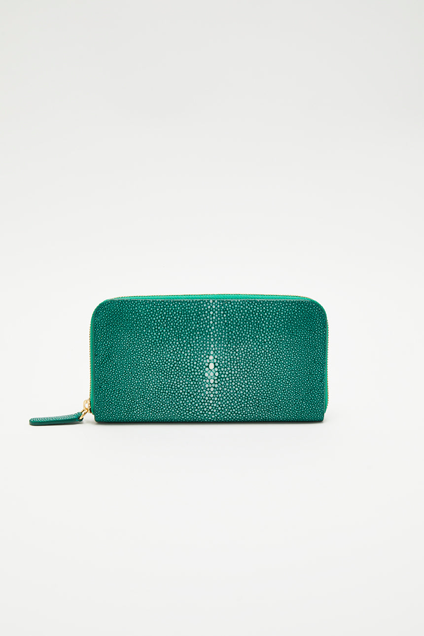 Tokyo emerald zip wallet – Biagini 1968